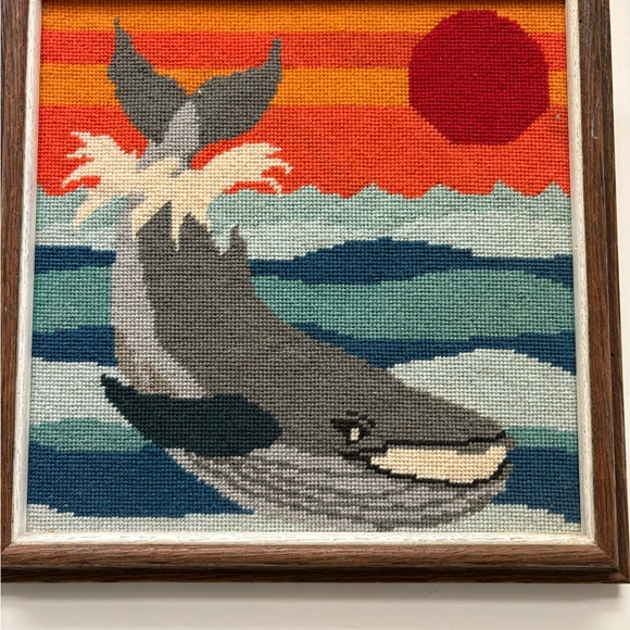 Colorful Whale Tapestry Wall Art - Picture 1 of 3
